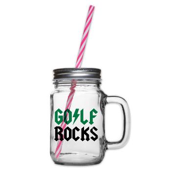 Golf - Henkelglas mit Schraubdeckel - Klar - Rechts