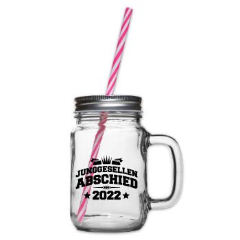 Junggesellenabschied 2022 - Henkelglas mit Schraubdeckel - Klar - Rechts