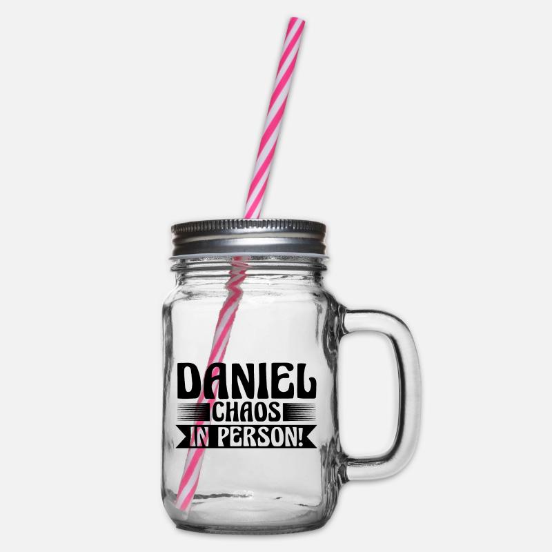 Prénom Daniel - Bocal à boisson - transparent