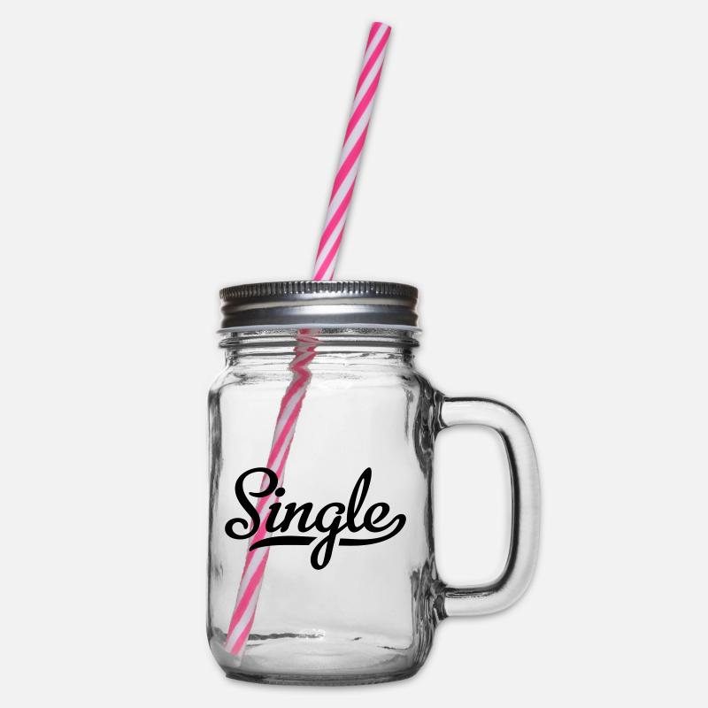 Single - Henkelglas mit Schraubdeckel - Klar