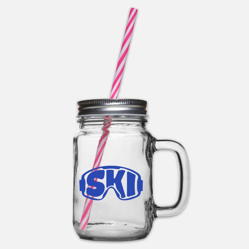Des lunettes de ski) - Bocal à boisson - transparent