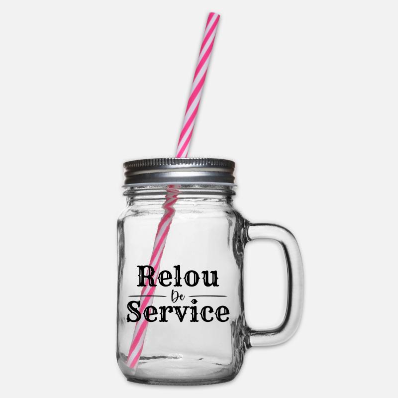 Le relou de service, humour - Bocal à boisson - transparent
