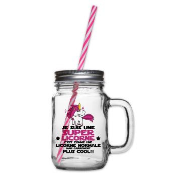 une super licorne - Bocal à boisson - transparent - Droite