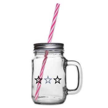 3 STARS - Glass jar with handle and screw cap - clear - Right