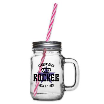 ROCKER STAR BEST OF 1960 - Glass jar with handle and screw cap - clear - Right