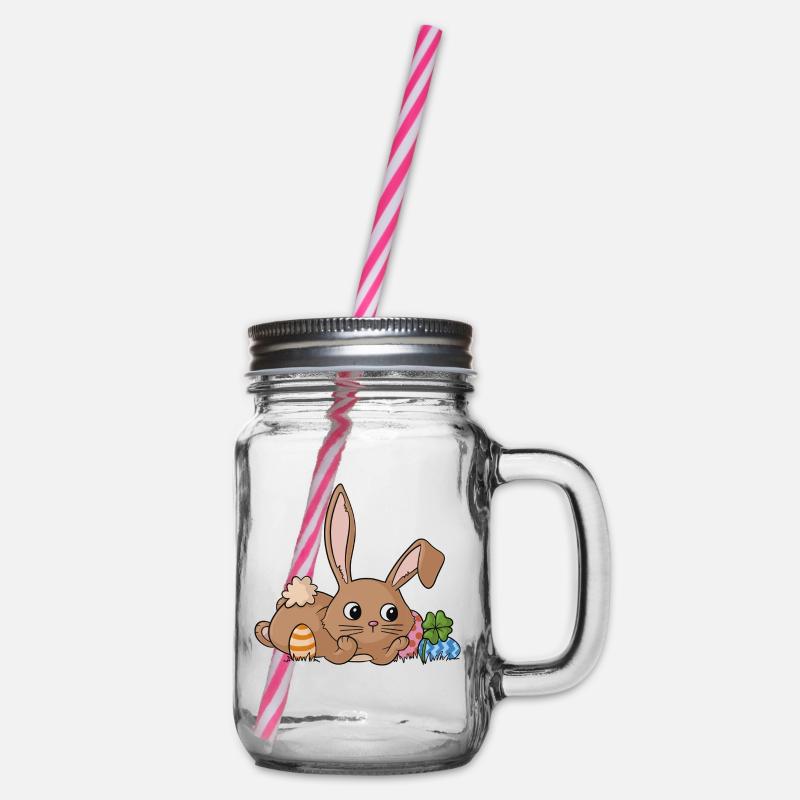Rêver lapin de bande dessinée - Bocal à boisson - transparent