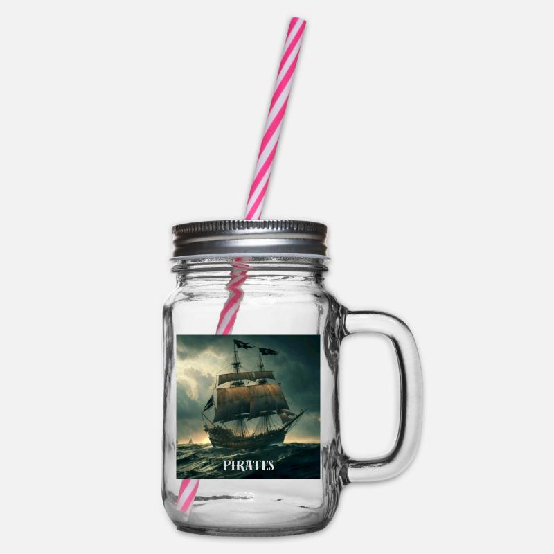 Bateau pirate - Bocal à boisson - transparent