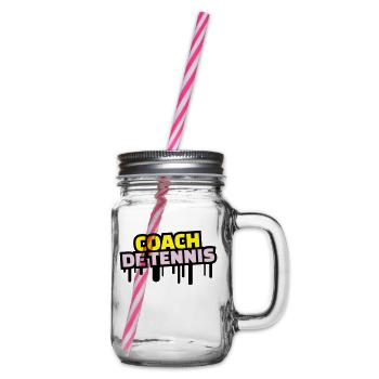 coach de tennis - Bocal à boisson - transparent - Droite
