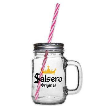 Salsero Original - Salsa Dance Fashion - Henkelglas mit Schraubdeckel - Klar - Rechts