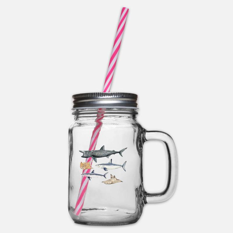 Requins - Requins - Requins - Bocal à boisson - transparent