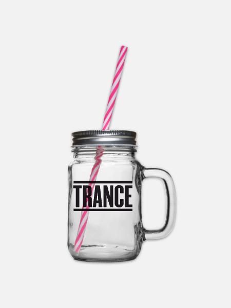 Trance - Henkelglas mit Schraubdeckel - Klar