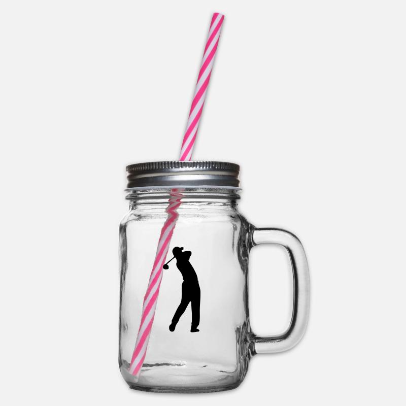 Golf - Henkelglas mit Schraubdeckel - Klar