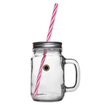 Kreis - Henkelglas mit Schraubdeckel - Klar - Rechts