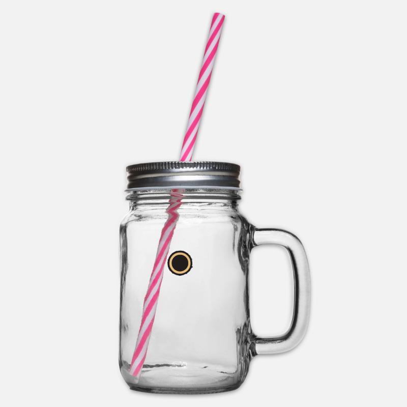 Kreis - Henkelglas mit Schraubdeckel - Klar
