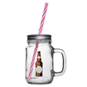 Bouteille de bière Symbole de consommation de bière - Bocal à boisson - transparent - Droite