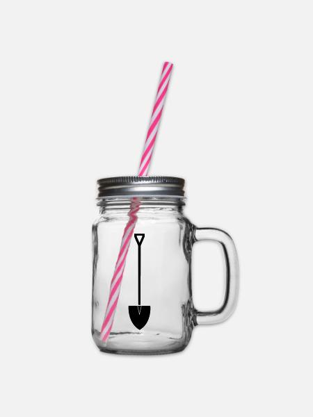 schaufel - Henkelglas mit Schraubdeckel - Klar