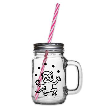 Circus - line - Glass jar with handle and screw cap - clear - Right