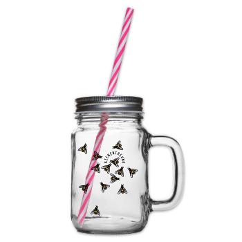 Bienen - Henkelglas mit Schraubdeckel - Klar - Rechts