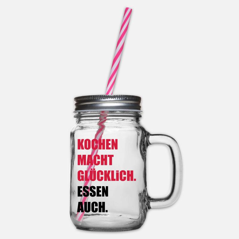 kochen - Henkelglas mit Schraubdeckel - Klar
