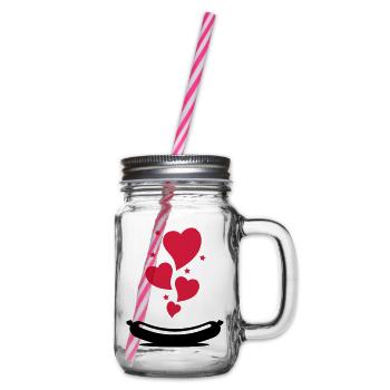 love_wurst_f2 - Glass jar with handle and screw cap - clear - Right