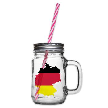 Deutschland - Glass jar with handle and screw cap - clear - Right