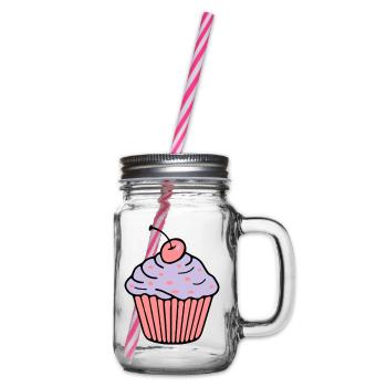 Cupcake - Henkelglas mit Schraubdeckel - Klar - Rechts