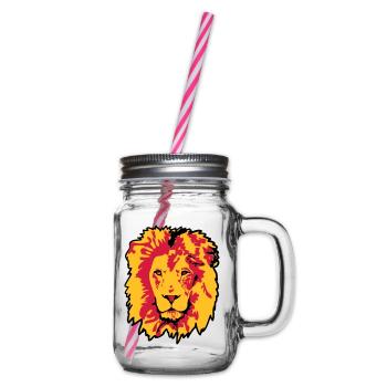 lion - Bocal à boisson - transparent - Droite
