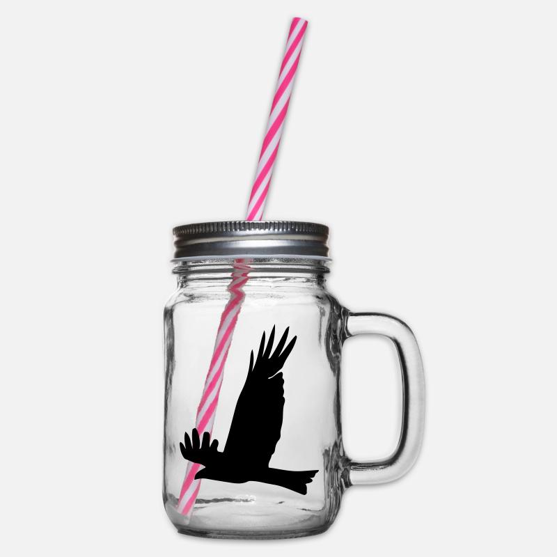 Adler - Henkelglas mit Schraubdeckel - Klar