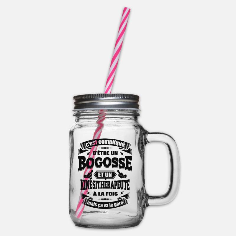 BOGOSSE ET KINÉSITHÉRAPEUTE - Bocal à boisson - transparent