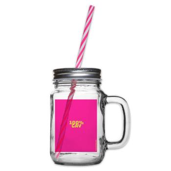 100 % Gay - Henkelglas mit Schraubdeckel - Klar - Rechts
