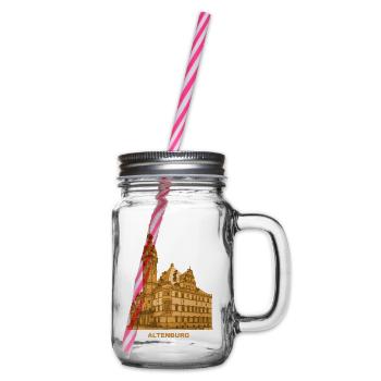 Altenburg Town Hall Skatstadt Saxony Residence - Glass jar with handle and screw cap - clear - Right