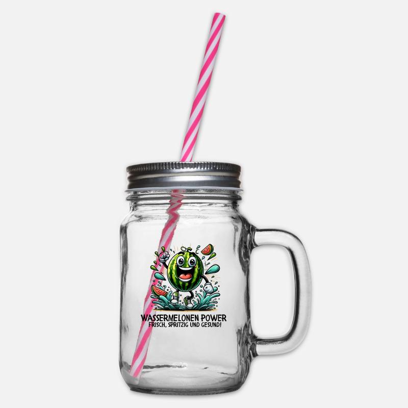 Puissance de la pastèque - Bocal à boisson - transparent