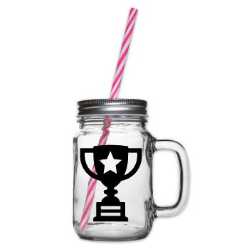 Trophäe - Henkelglas mit Schraubdeckel - Klar - Rechts