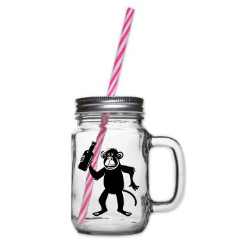 Bière Monkey Party - Bocal à boisson - transparent - Droite