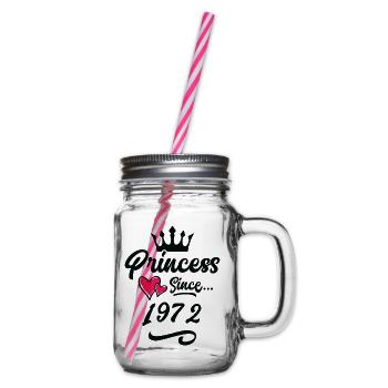1972 Prinzessin Geburtstag - Henkelglas mit Schraubdeckel - Klar - Rechts