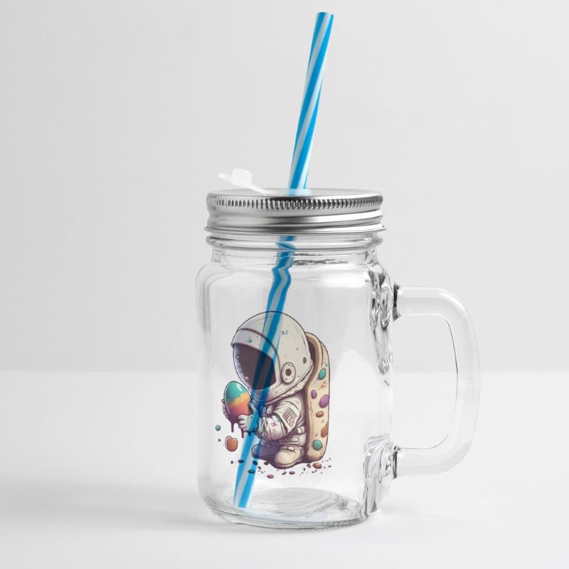 Easter Easter Bunny Easter Eve Easter Sunday Easter Egg Spring Glass jar with handle and screw cap