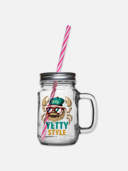 Graphisme Yeti Style Yetty - Bocal à boisson - transparent