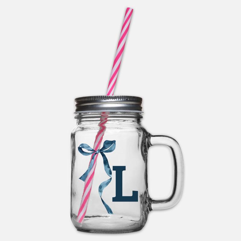 Monogramme l idée cadeau  - Bocal à boisson - transparent