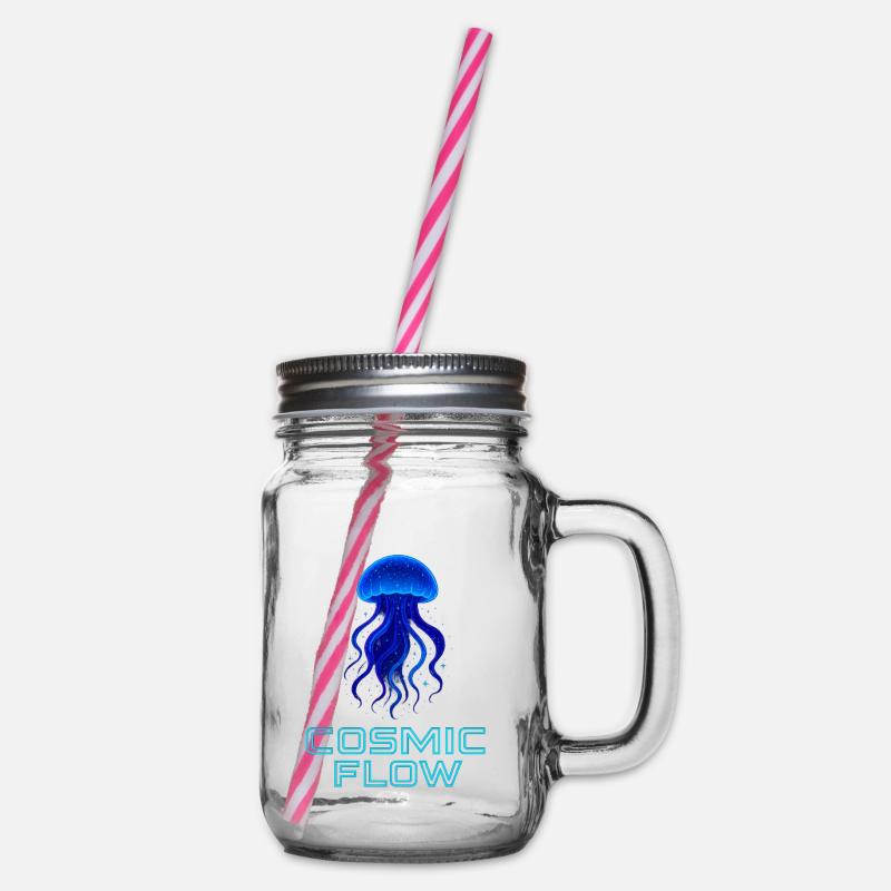 Méduse de mer cosmique néon - Bocal à boisson - transparent