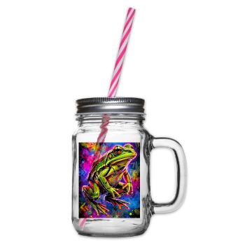 Frosch - Henkelglas mit Schraubdeckel - Klar - Rechts