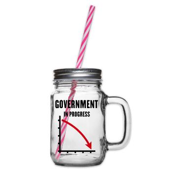 Government In Progress (Government Policy / POS2C) - Glass jar with handle and screw cap - clear - Right