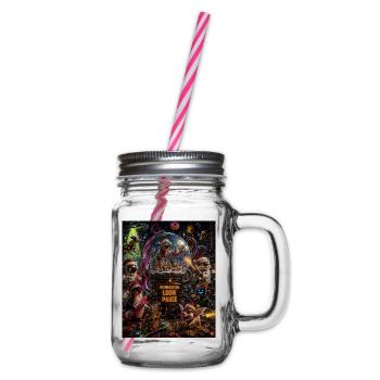 Weihnachtslogik Pause Verrücktes Chaos Humor Pur - Henkelglas mit Schraubdeckel - Klar - Rechts