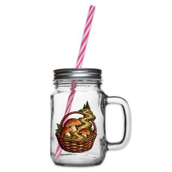 Waldpilzkorb - Henkelglas mit Schraubdeckel - Klar - Rechts