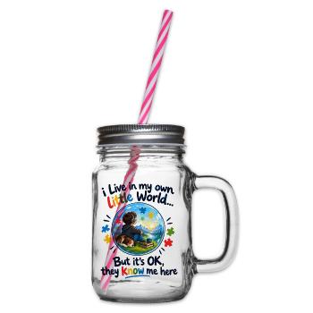 Eigene Kleine Welt - Henkelglas mit Schraubdeckel - Klar - Rechts