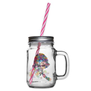 Aretha - Henkelglas mit Schraubdeckel - Klar - Rechts