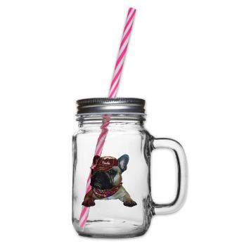 Frenchie, Bully, Français Bulldog, Cadeau - Bocal à boisson - transparent - Droite