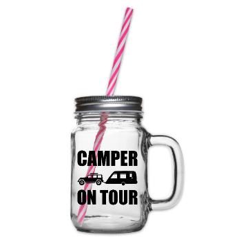 camping - Henkelglas mit Schraubdeckel - Klar - Rechts
