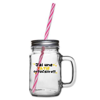 mA TATIE déchire - Bocal à boisson - transparent - Droite