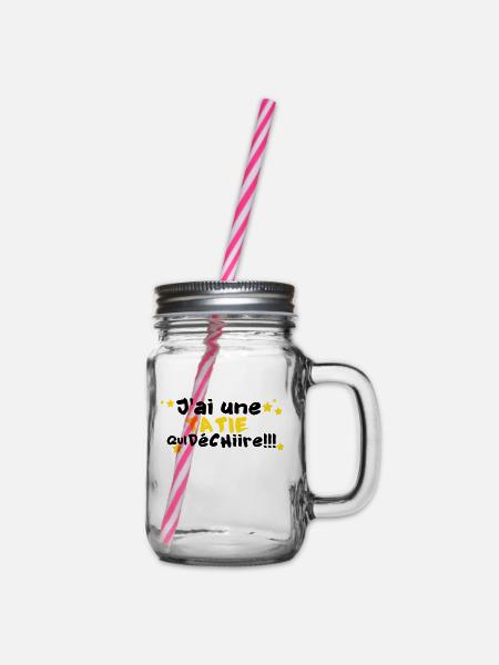mA TATIE déchire - Bocal à boisson - transparent