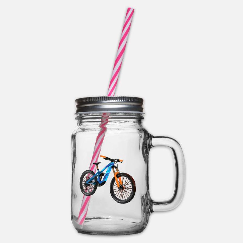 Design de VTT cool dans le style polygonal - Bocal à boisson - transparent